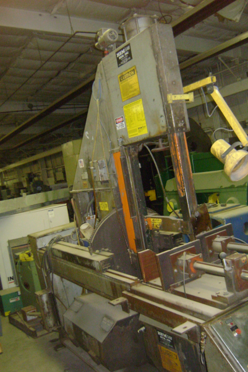 1 - PREOWNED HEMSAW VERTICAL HIGH SPEED PRODUCTION BANDSAW, MODEL #: V150M, S/N: 342990
